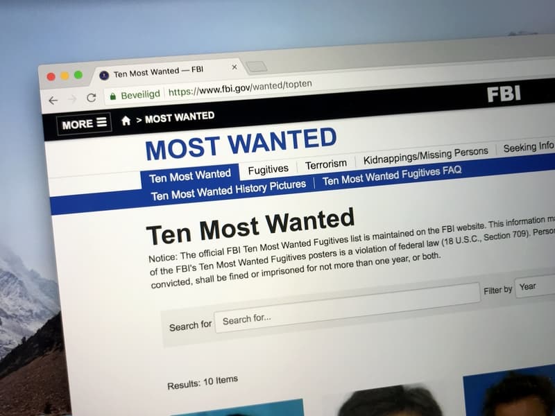 FBI website of Ten Most Wanted Fugitives