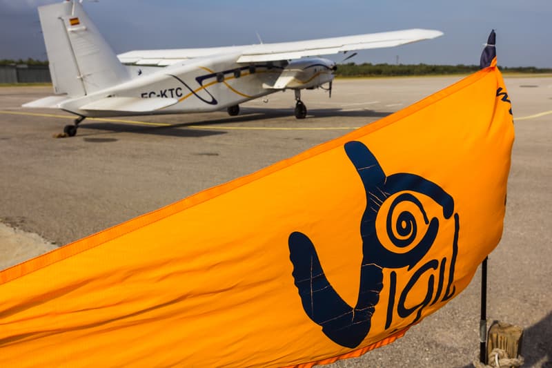 Skydiving plane
