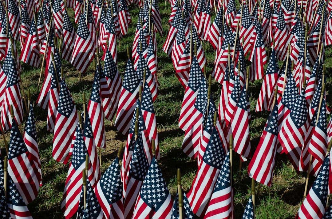 Flag tribute to 911