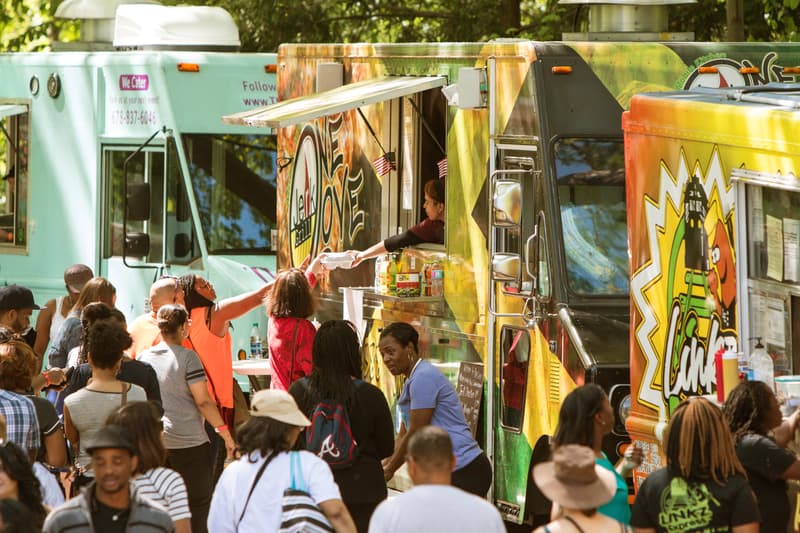 Food Trucks Serve Large Crowd At Atlanta Festival