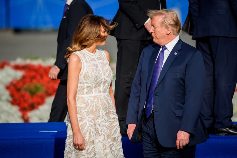 Melania Trump L, First lady of United States of America and Donald Trump R, President of United States of America.
